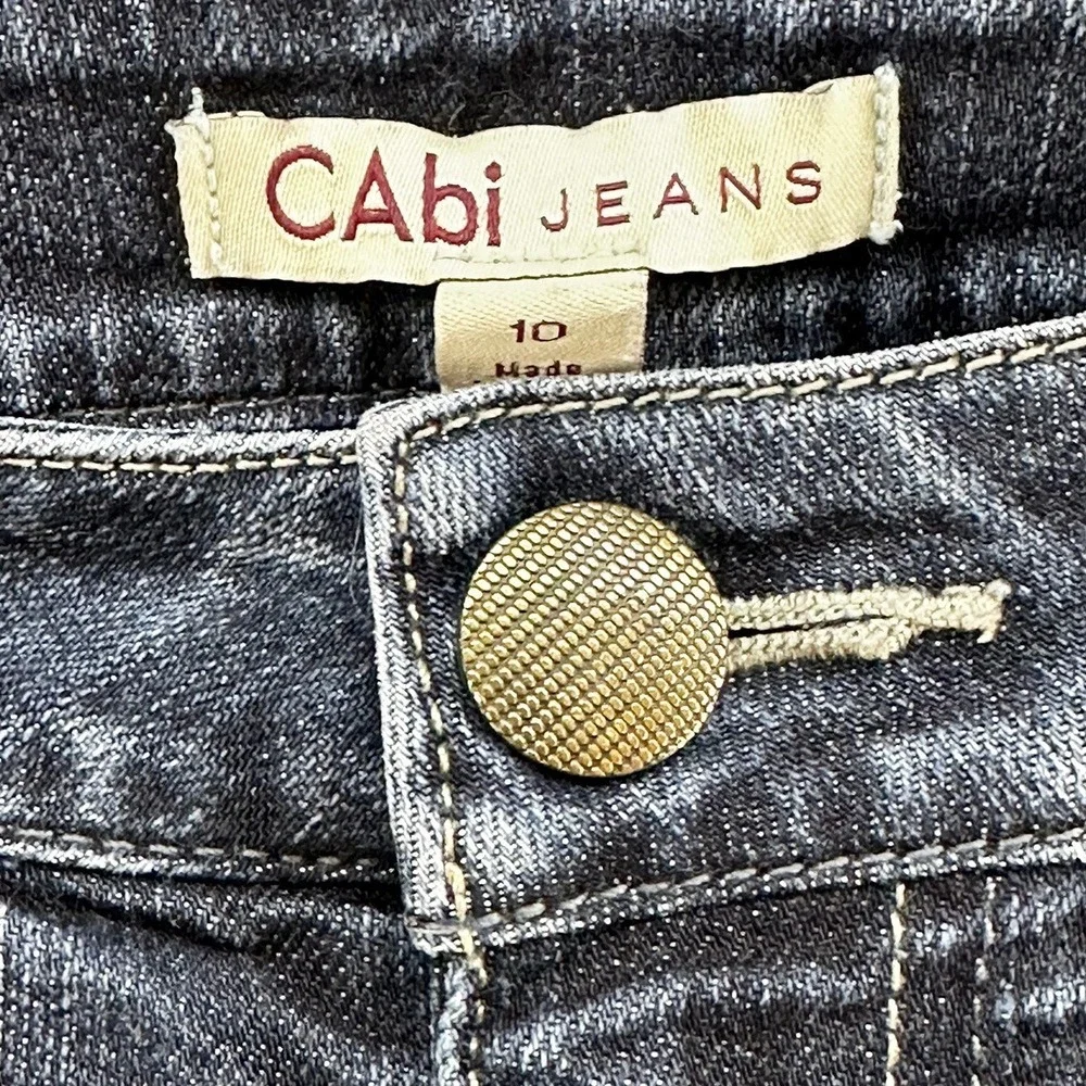 CABI Women's Mid-rise Bootcut Jeans • 10 • dark wash blue‎ denim